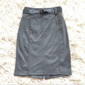NEW Marina Luna Belted Pencil Skirt